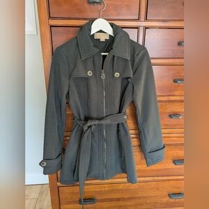 Michael Kors Women's Gray Belted Jacket